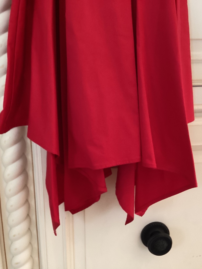 Badgley Mischka - Shirtwaist Red Cotton Dress - Size - 8 — image 7 of 8